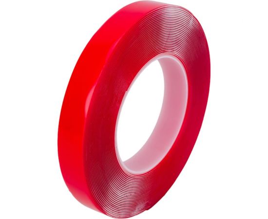 Акриловая двусторонняя клейкая лента Holex 19 мм х 10 м, 1 мм, прозрачная, блистер HAS-93939 – изображение 3