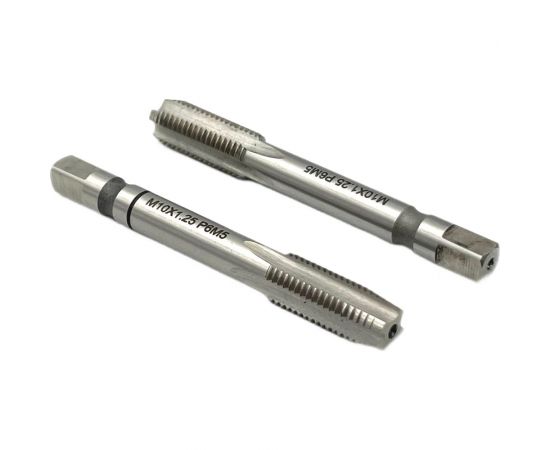 Машинно-ручной метчик TORNERI М10х1.25 комплект из 2-х штук Р6М5 019798 – изображение 4
