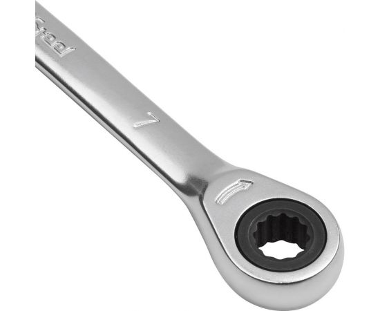 Комбинированный ключ с трещоткой 7мм AV Steel AV-315007 – изображение 2