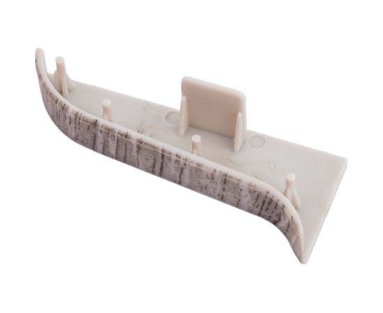 Заглушка для плинтуса Центурион Lider 205-зл (62 мм; левая; матовая; дуб портовый серый) 71441 – изображение 3