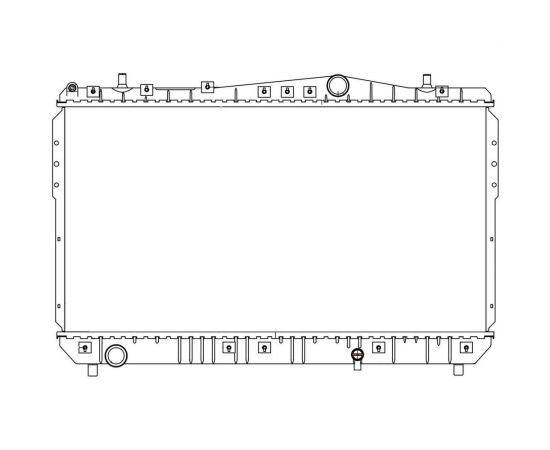 Радиатор охлаждения для автомобилей Rezzo MT LUZAR LRc 0522 – изображение 3