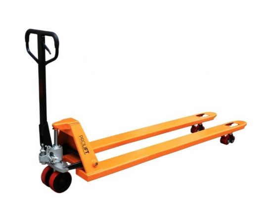 Гидравлическая тележка PROLIFT AC 25 грузоподъемность 2500 кг, колеса полиуретан, вилы 2000x550 мм AC 25 L2000 – изображение 2