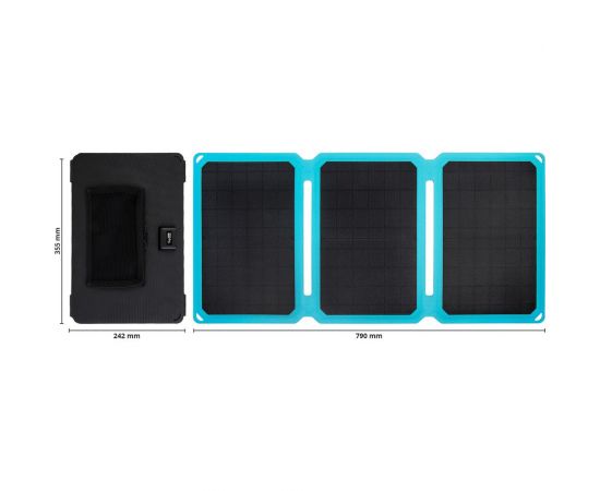 Складная влагозащищенная солнечная батарея TopOn 30w dc 19.8v, usb 12w, ip67, на 3 секции TOP-SOLAR-30 – изображение 4