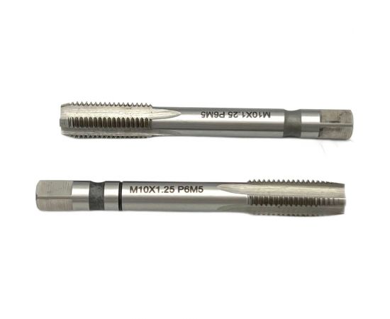 Машинно-ручной метчик TORNERI М10х1.25 комплект из 2-х штук Р6М5 019798 – изображение 3
