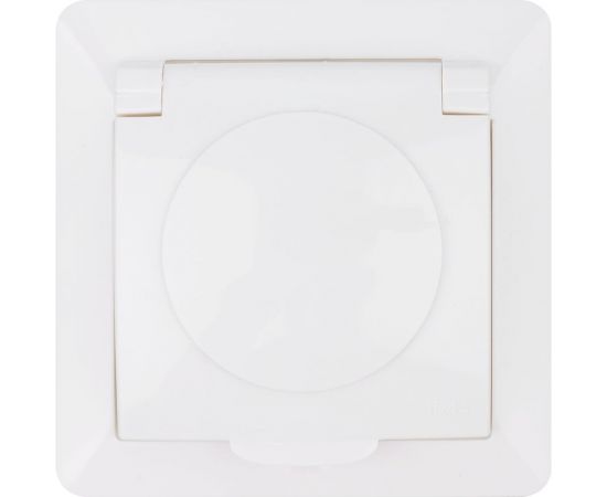 Розетка TDM 2П+З с защитными шторками и крышкой 16А 250В IP44 белая "Ильмень" SQ1823-0017 – изображение 4