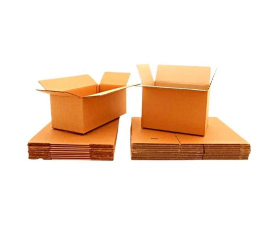 Коробка для хранения и переезда TODA ALMA большая, самосборная, картонная, 60x40x40 см, гофрокороб, объем 96 литров, 10 шт. T 23 BOX60404010 – изображение 4