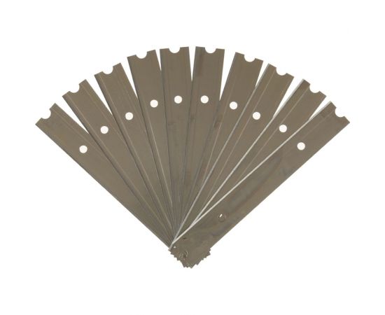 Лезвия к скребку 10 шт, 10 см, металлические Baiyun AF06301 лезвия – изображение 2