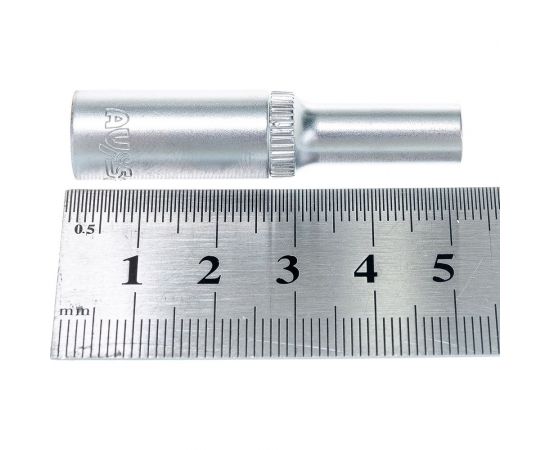 Головка торцевая шестигранная удлиненная AV Steel (5 мм; 1/4) AV-500205 – изображение 4