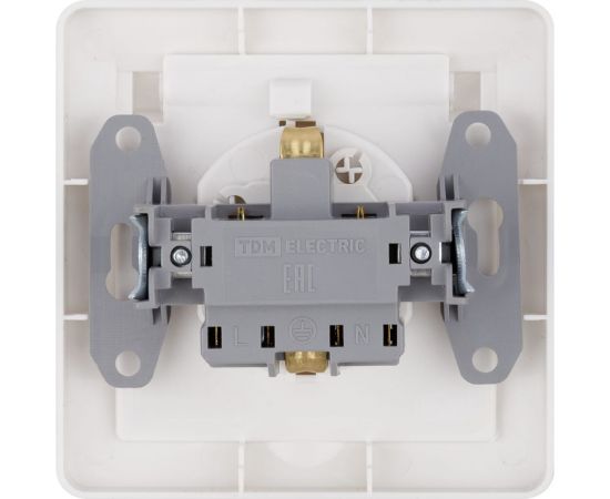 Розетка TDM 2П+З с защитными шторками и крышкой 16А 250В IP44 белая "Ильмень" SQ1823-0017 – изображение 2