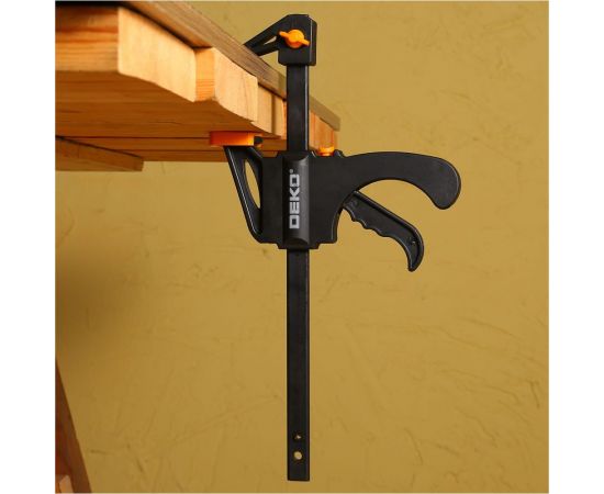 Набор быстрозажимных струбцин DEKO CLS150-300 150 мм, 300 мм, 4 шт 065-0667 – изображение 3