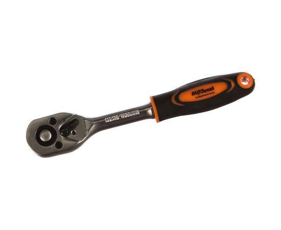 Трещотка 1/4 дюйма, 45 зубов 155мм с двухкомпонентной ручкой AV Steel AV-508611 – изображение 5