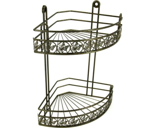 Полка для ванной Rosenberg Premium 2-ярусная, угловая RUS-385284-2 