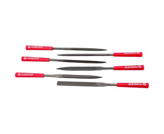 Набор разнопрофильных надфилей Forsage 6 предметов (L-180 мм, d5 мм), в блистере F-6162 50152 