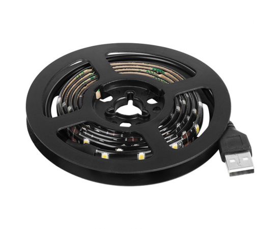 Светодиодная лента Lamper LED USB 5В, 1 м, 8 мм, IP65, SMD 2835, 60 LED/m, свет красный 141-381 