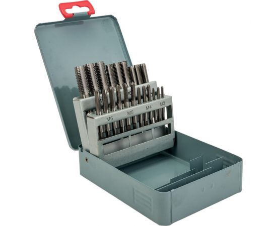 Набор CNIC из 7 комплектов 3-х штучных метчиков М3-М12 9ХС в мет. коробке 21 позиция 53864 
