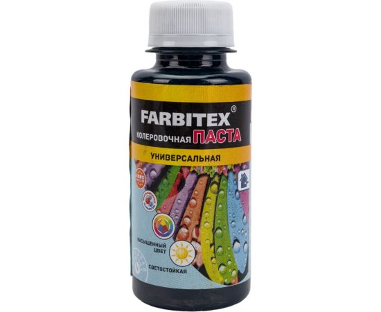 Колеровочная универсальная паста FARBITEX бирюза, 0.1 л 4100003331 – изображение 2