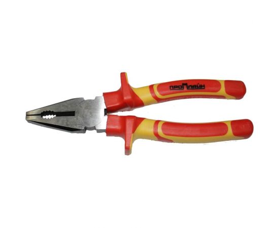 Диэлектрические комбинированные плоскогубцы Промлайн 200мм, Cr-v до 1000В с двухкомпонентными рукоятками ПЛ0210103200_z022 – изображение 2