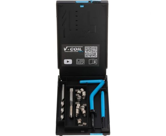 Набор для восстановления резьбы VOELKEL V-Coil М6,0x1,0, 24 пр. V04010 – изображение 5