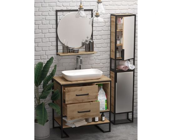 Зеркало 1Marka GRUNGE LOFT круглое 60П Ц0000007991 – изображение 3