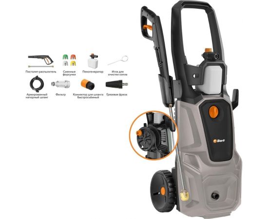 Мойка высокого давления BORT KEX-2700-R 93416145 – изображение 2