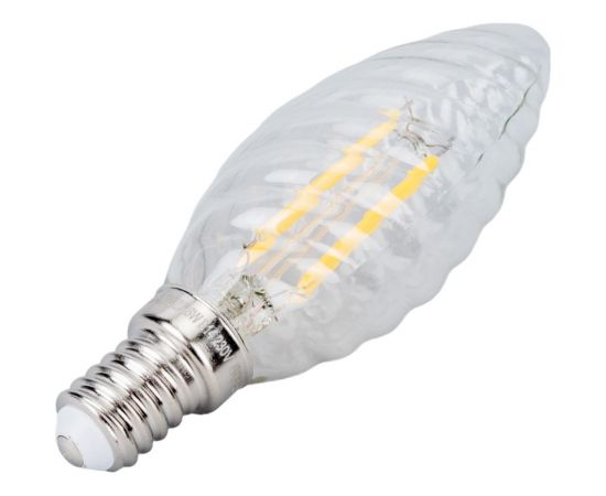 Светодиодная лампа VOLTEGA Свеча витая Е14 2800К 6W 7027 – изображение 3