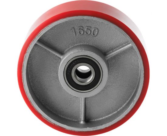 Колесо полиуретановое без крепления P50+1 160x50 мм для гидравлических тележек А5 1001103 – изображение 2