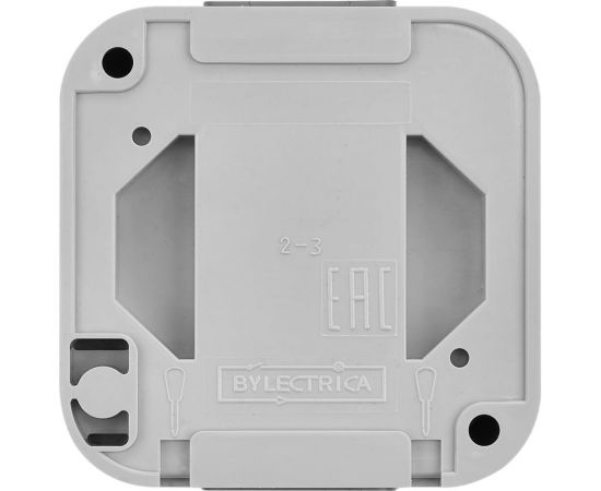 Выключатель Bylectrica 1-клавишная, открытая установка, 6А двухполюсный IP54, серия ПРАЛЕСКА АКВА, серый, А210-845 03 – изображение 2