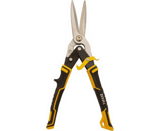 Ножницы по металлу Denzel 315мм, прямой проходной рез, сталь-CrMo, трехкомп.рук-ки 78373 – изображение 6