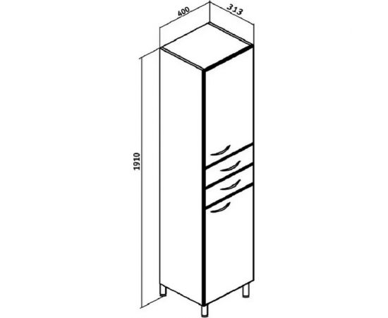 Пенал RUNO 40 левый 00000000131 – изображение 3