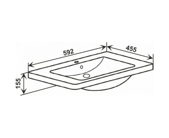 Мебельный умывальник RUNO SoloGrande Omega 60 УТ000001837 – изображение 2