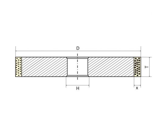 Круг алмазный шлифовальный 1А1 (150x20x3х32 мм, 125/100, АС6 В2-01 100%) КристАл Лтд 32016 – изображение 2