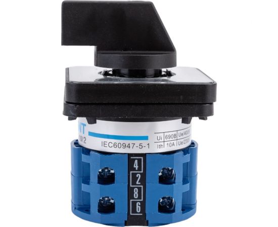 Переключатель CHINT кулачковый LW32-10/2 10А 2Р "1-0-2" 425137 – изображение 2