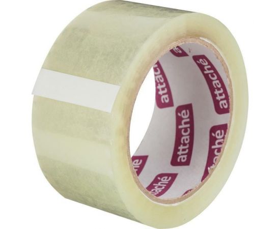 Упаковочная клейкая лента Attache 50 мм х 66 м, 50 мкм, прозрачная, 6 шт. 1312193 