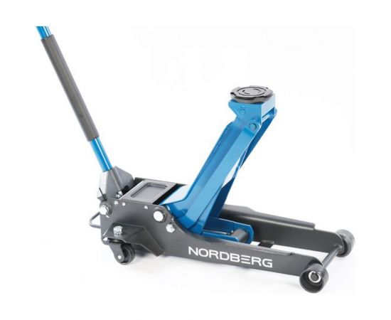 Подкатной домкрат NORDBERG грузоподъемность 3,5 т, подхват 95 мм, выс.подъема 540 мм N32037 