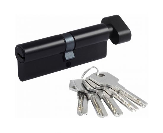 Цилиндровый механизм с вертушкой НОРА-М ЕСО Z ЛПВ-90 45-45 черный 18904 