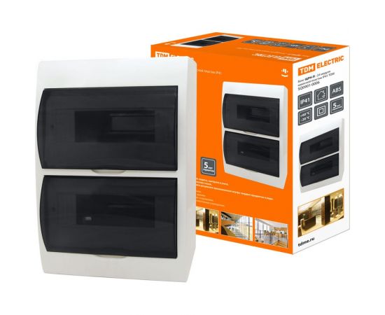 Бокс TDM ЩРН-П-24 модуля навесной пластик SQ0901-0006 