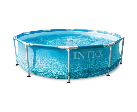 Каркасный бассейн Intex Metal Frame Beachside, 305х76см, 4485л, фильтр-насос 1250л/ч, 28208 