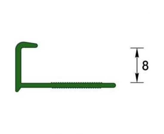 Профиль для плитки наружный DECONIKA 8 мм 2.5 м 008-G Слоновая кость глянец Д-Пл8-Н 008-G СЛК Г – изображение 2