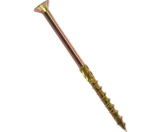 Конструкционный универсальный саморез Bullit 8х360 желт., потай, TX40 14-0016650 – изображение 3