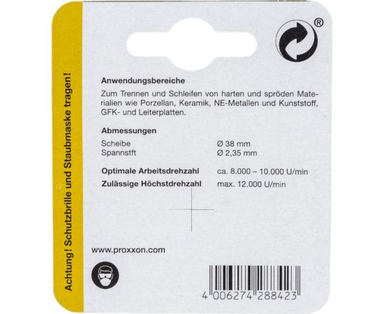 Диск алмазный отрезной с дискодержателем Proxxon PR- 28842 – изображение 4