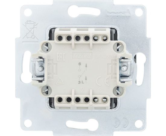 Выключатель Lezard VESNA чёрный бархат 742-4288-100 – изображение 5