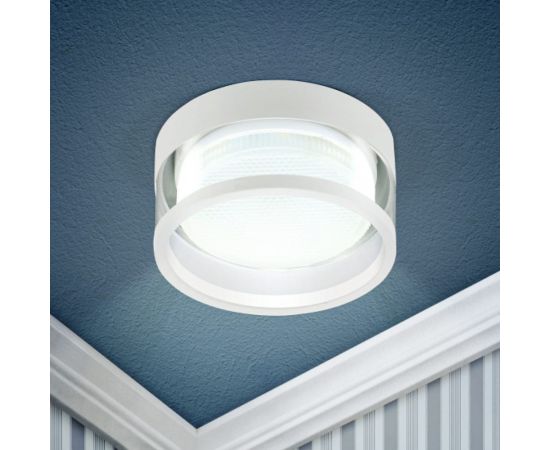 Встраиваемый светильник ЭРА KL82 под лампу GX53 WH, белый Б0049011 – изображение 4