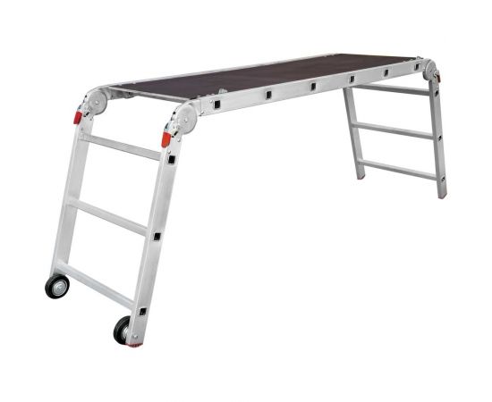 Рабочие подмости со съёмной площадкой и колёсиками Новая Высота NV 334 3+6+3 ПРОФ 3340363 – изображение 2