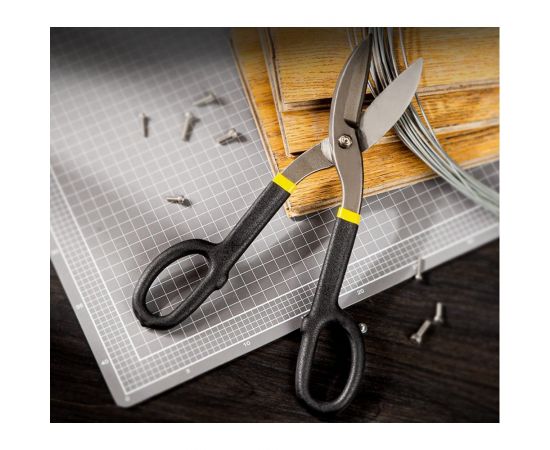 Ножницы по металлу DELI dl25912 прямые, 310 мм, высокоуглеродистая сталь 55 108856 – изображение 4