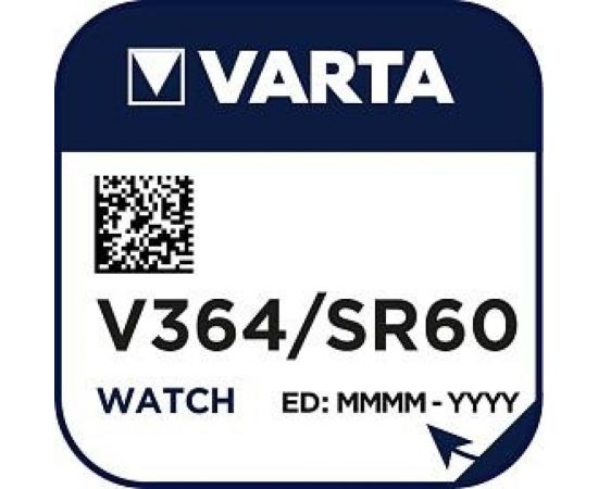 Батарейка Varta 364 (SR621SW) BL1 Silver Oxide 1.55V 00364101111 – изображение 2