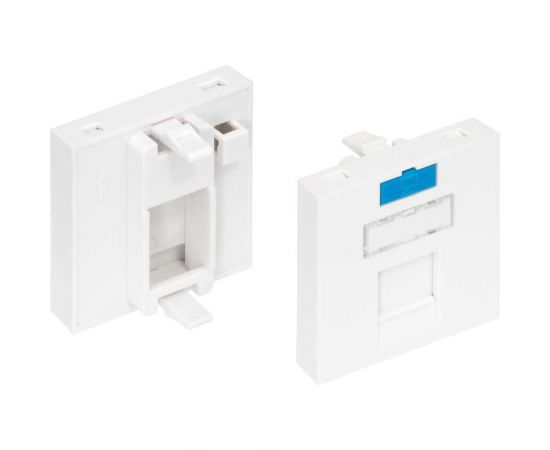 Вставка типа Mosaic NIKOMAX 45x45мм, 1 порт, белая NMC-PM1P-PF-WT – изображение 2