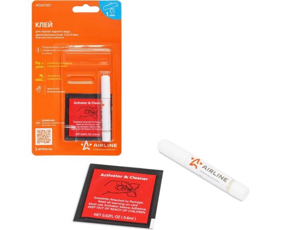 Клей для зеркал заднего вида Airline двухкомпонентный, 0.4+0.6 мл ADGC001 – изображение 3