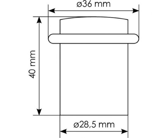Дверной ограничитель MORELLI DS3 BN, цвет - черный никель 9010614 – изображение 2