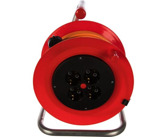 Силовой удлинитель на катушке, с заземлением, 30м, 4 розетки LUX К4-Е-30 – изображение 3