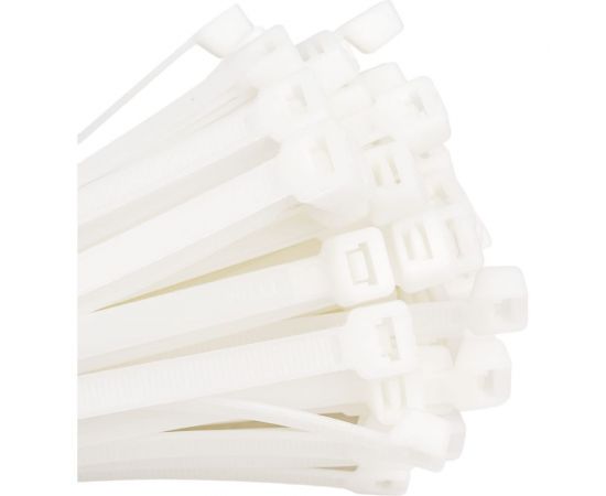 Нейлоновый хомут стяжка DolleX 7,6х300 мм, уп. 100 шт., белый SN-831 – изображение 3